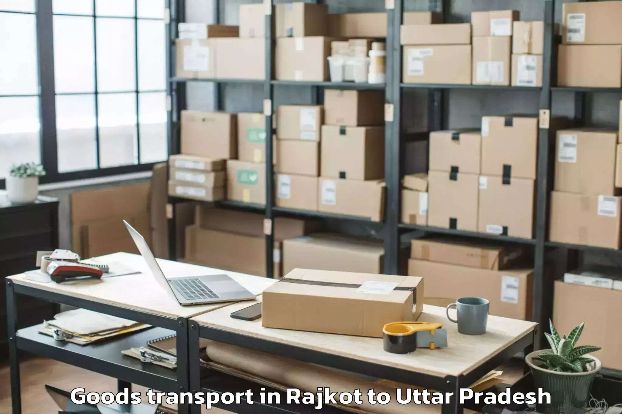 Professional Rajkot to Malihabad Goods Transport